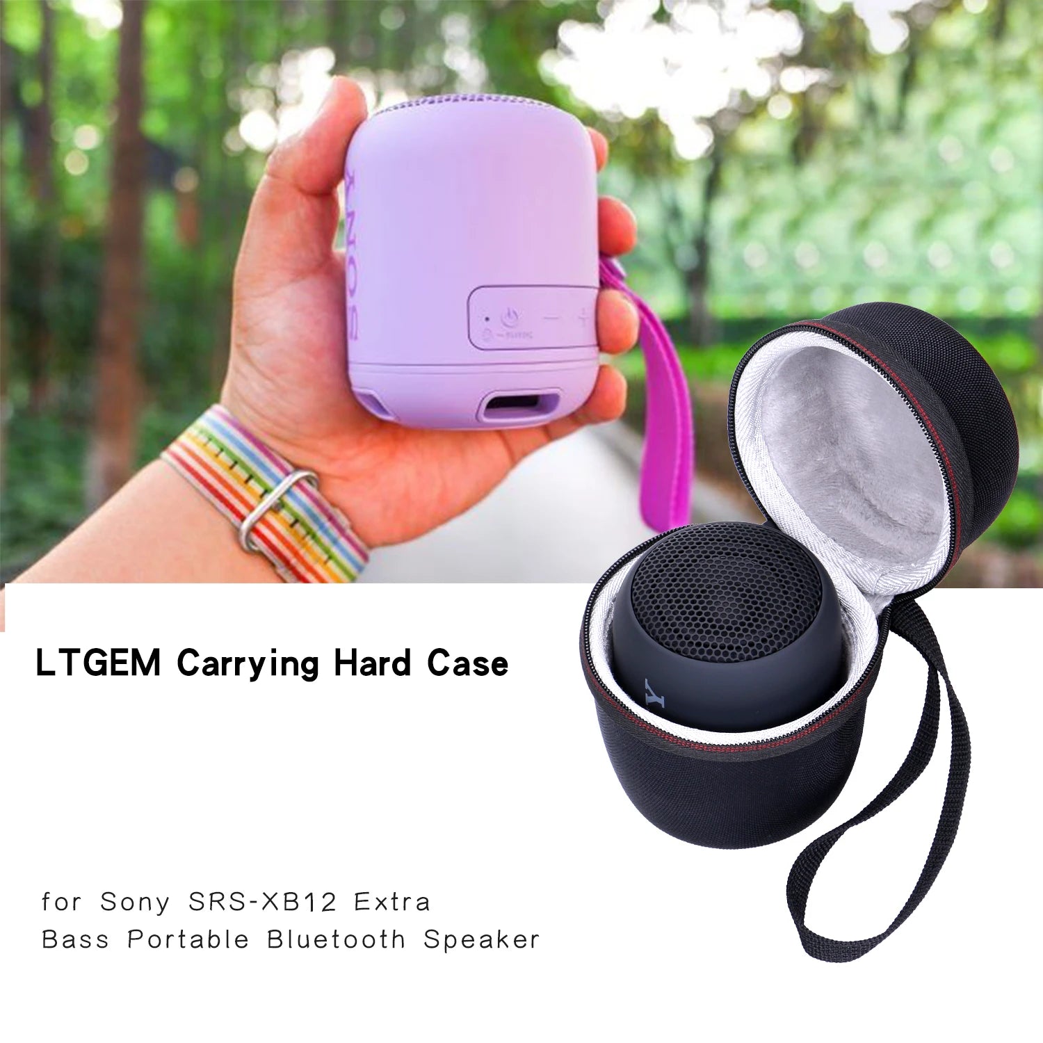 Étui rigide LTGEM pour Sony SRS-XB12 – Voyage & protection