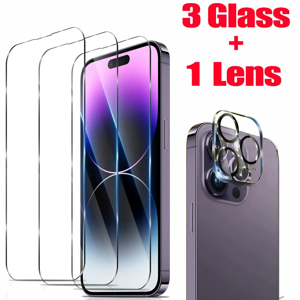 Protection écran + objectif iPhone 11 à 17 – Verre HD
