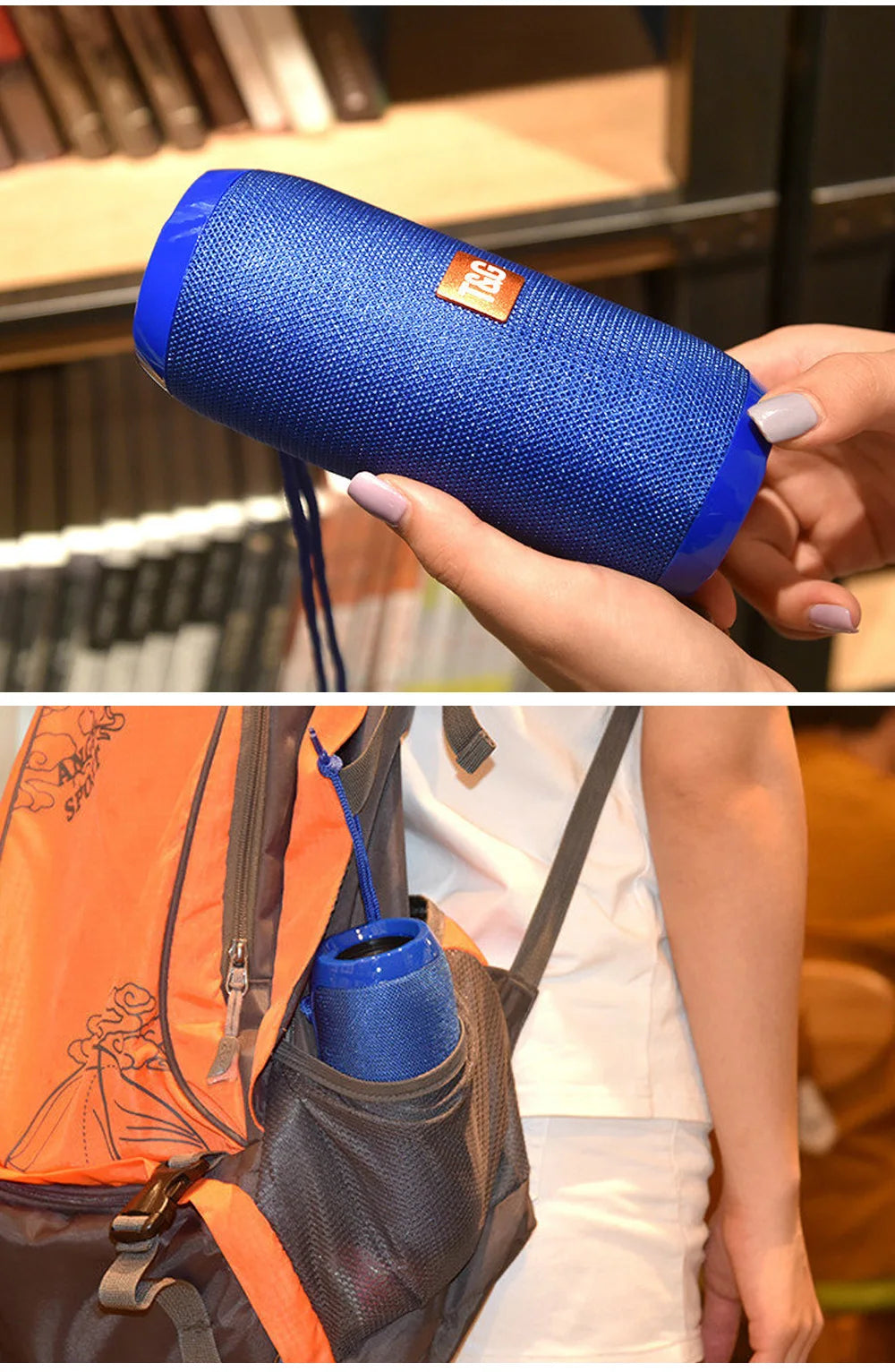 Haut-parleur Bluetooth T & G TG117, boîte de son TWS Portable, haut-parleur étanche, haut-parleurs stéréo Surround d'extérieur, Support Radio FM TF
