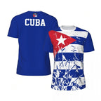 T-shirt Football Cuba – Drapeau & Emblème National
