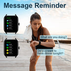 Montre Connectée 2.01'' HD, Appels Bluetooth, Notifications & Modes Sport - KESHUYOU H9 Pro Max