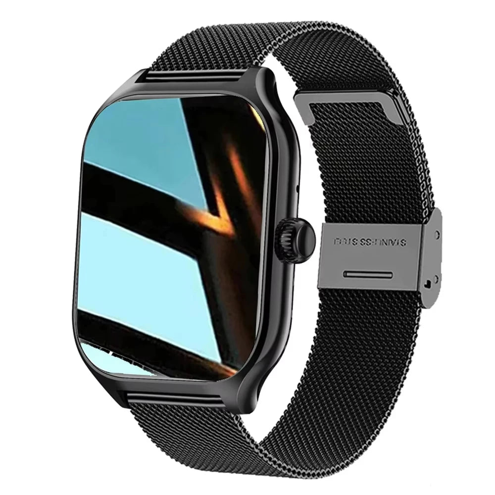 Montre Connectée 2.01'' HD, Appels Bluetooth, Notifications & Modes Sport - KESHUYOU H9 Pro Max