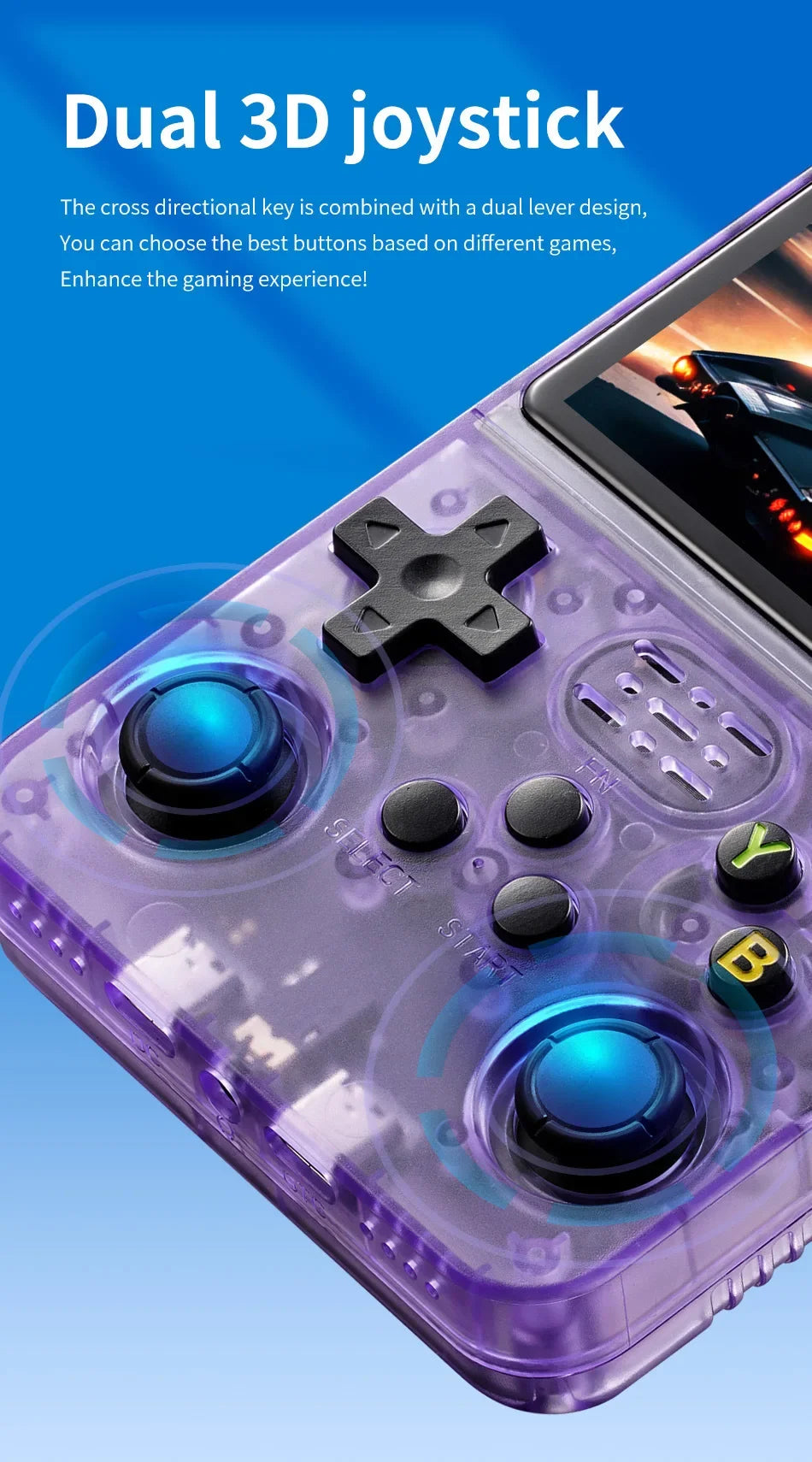 Console de jeu rétro portable R36S – Écran IPS 3,5’’ +20 000 jeux classiques intégrés – Cadeau idéal enfants & adultes