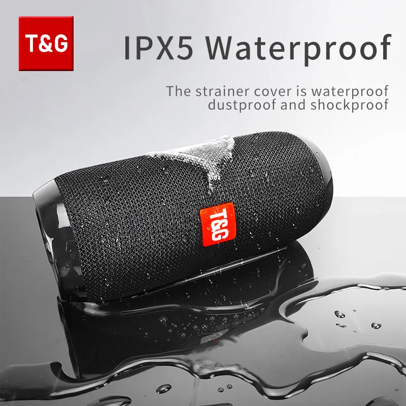 Haut-parleur Bluetooth T & G TG117, boîte de son TWS Portable, haut-parleur étanche, haut-parleurs stéréo Surround d'extérieur, Support Radio FM TF