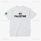 T-shirt Palestine – Drapeau National 100% Coton