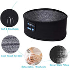 Bandeau audio Bluetooth – Casque élastique, masque de sommeil et écouteurs sans fil intégrés