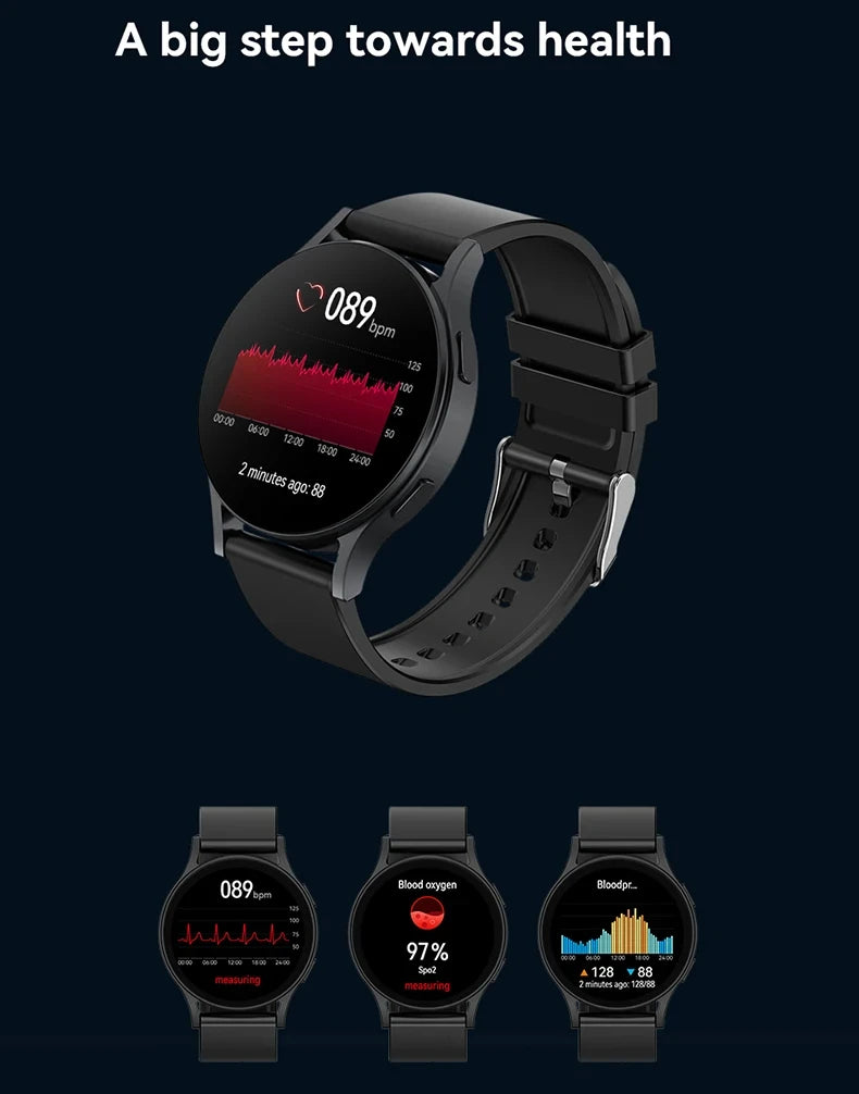 Smartwatch Sunxing 6 Pro – Hommes/Femmes, Bluetooth & Santé