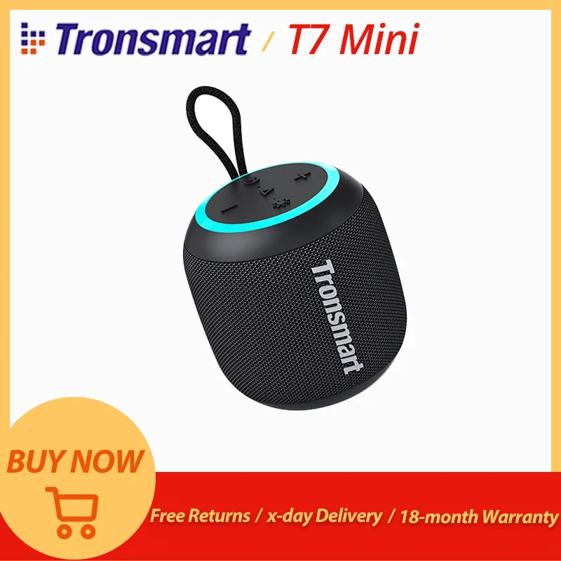Mini Enceinte Bluetooth Portable, Étanche IPX7 & LED - Tronsmart T7 –