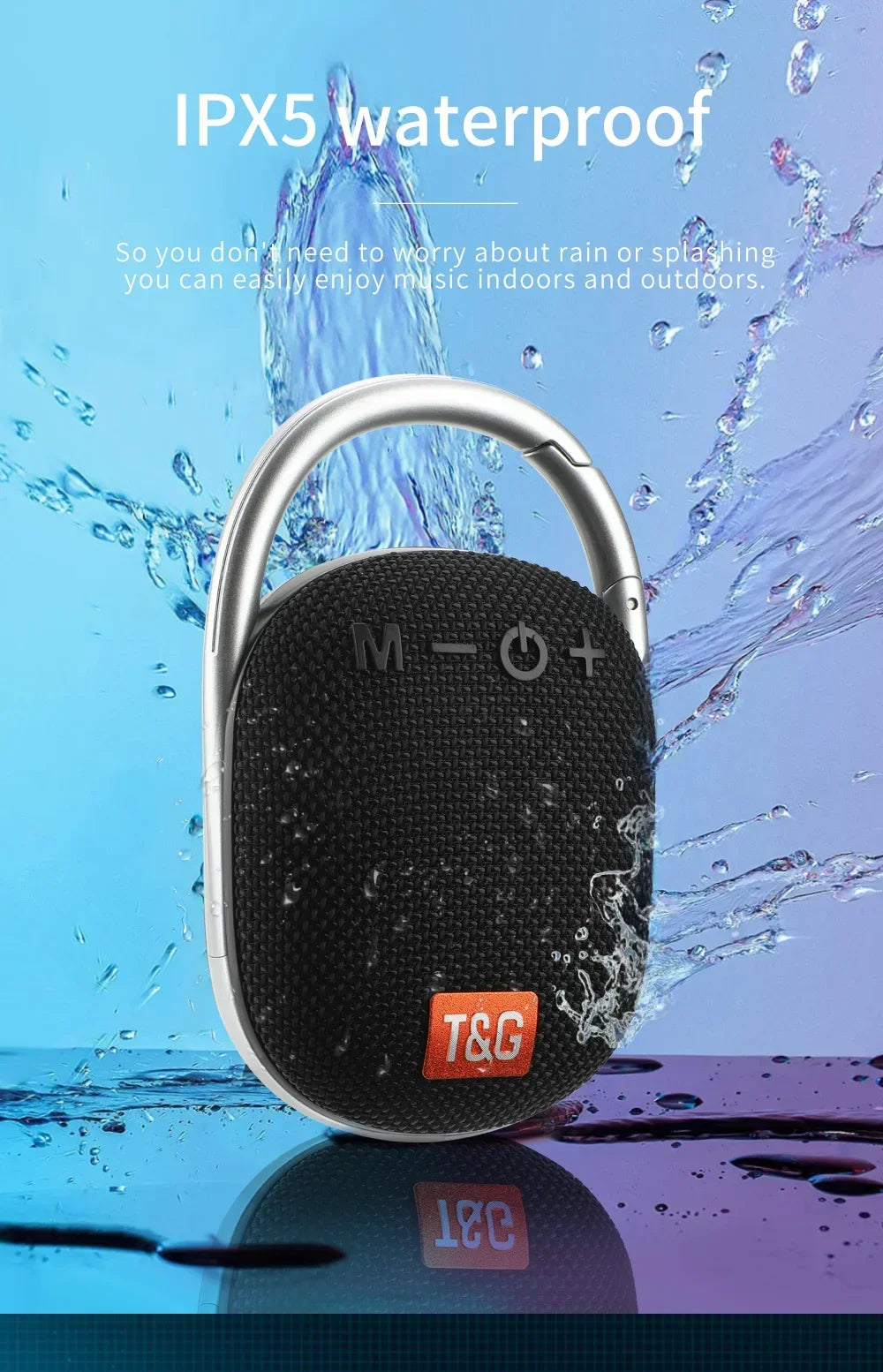 Enceinte Bluetooth Portable Étanche TG321 – Basse Puissante & Stéréo TWS