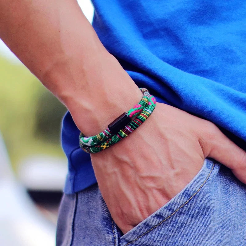 Bracelet Corde Bohème pour Homme – Plage, Surf & Esprit Aventure