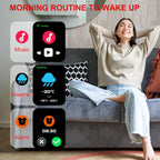 Montre Connectée 2.01'' HD, Appels Bluetooth, Notifications & Modes Sport - KESHUYOU H9 Pro Max