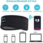 Bandeau audio Bluetooth – Casque élastique, masque de sommeil et écouteurs sans fil intégrés