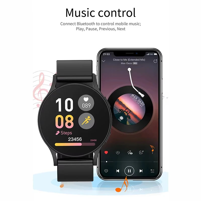Smartwatch Sunxing 6 Pro – Hommes/Femmes, Bluetooth & Santé