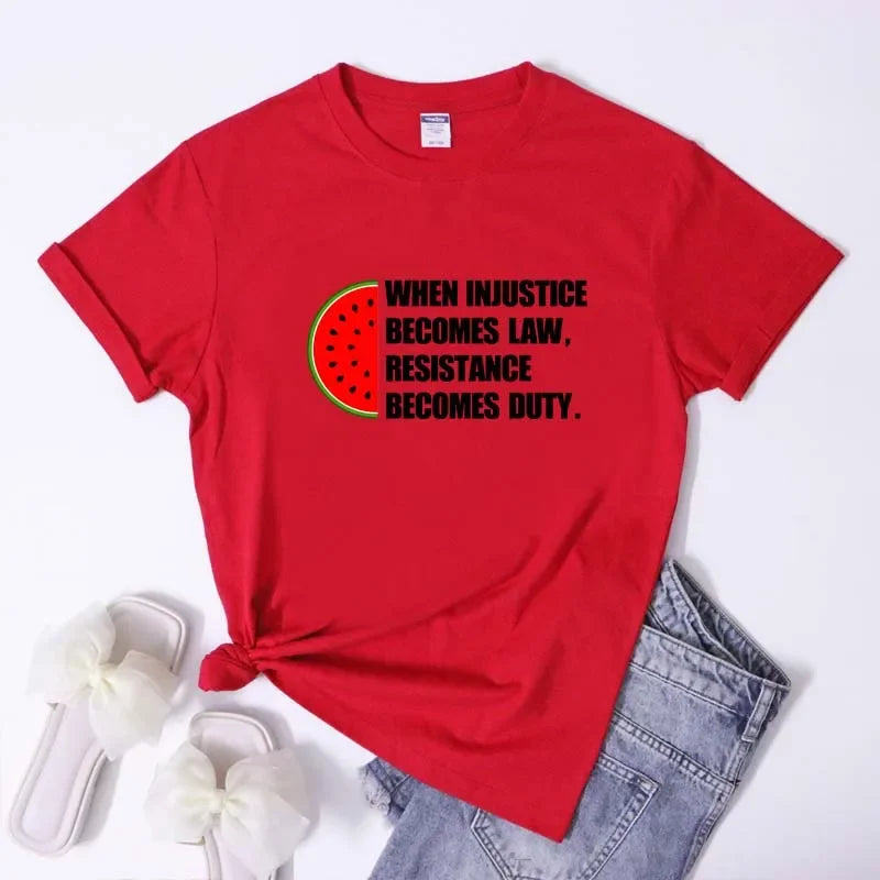 T-Shirt pastèque engagé