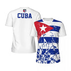 T-shirt Football Cuba – Drapeau & Emblème National