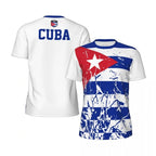 T-shirt Football Cuba – Drapeau & Emblème National