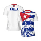 T-shirt Football Cuba – Drapeau & Emblème National