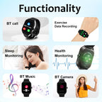 Montre Connectée 2.01'' HD, Appels Bluetooth, Notifications & Modes Sport - KESHUYOU H9 Pro Max