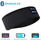 Bandeau audio Bluetooth – Casque élastique, masque de sommeil et écouteurs sans fil intégrés
