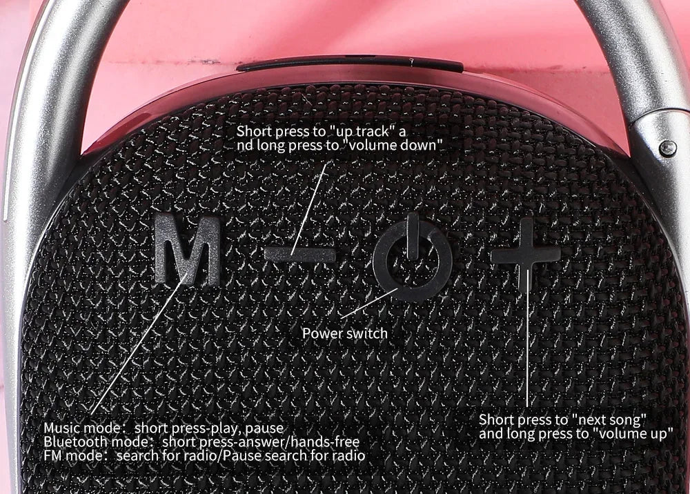 Enceinte Bluetooth Portable Étanche TG321 – Basse Puissante & Stéréo TWS