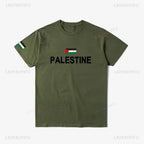 T-shirt Palestine – Drapeau National 100% Coton