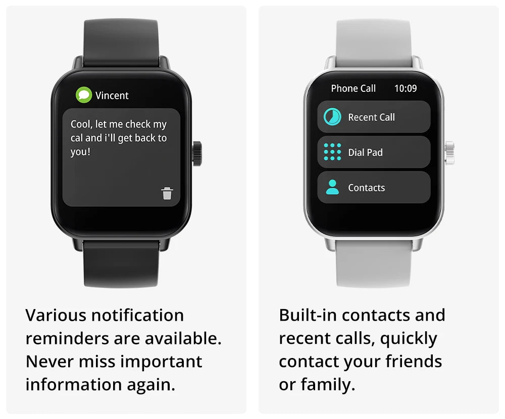 COLMI P81 – Montre connectée 1.9" HD, appels Bluetooth, suivi santé & +100 sports