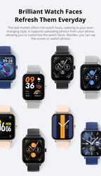 COLMI P81 – Montre connectée 1.9" HD, appels Bluetooth, suivi santé & +100 sports