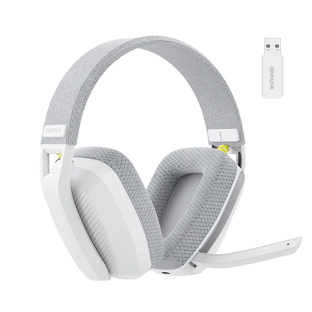 Casque sans fil BINNUNE BW06 – Double connexion 2.4GHz & Bluetooth, micro intégré