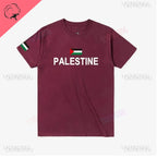 T-shirt Palestine – Drapeau National 100% Coton