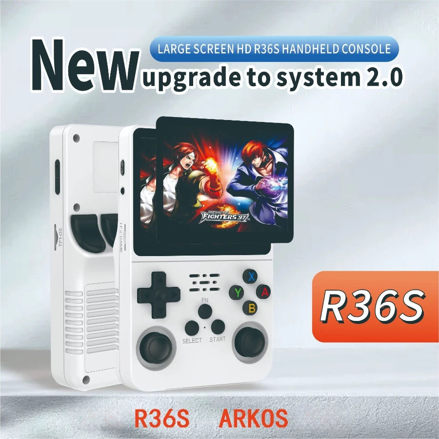 Console de jeu rétro portable R36S – Écran IPS 3,5’’ +20 000 jeux classiques intégrés – Cadeau idéal enfants & adultes