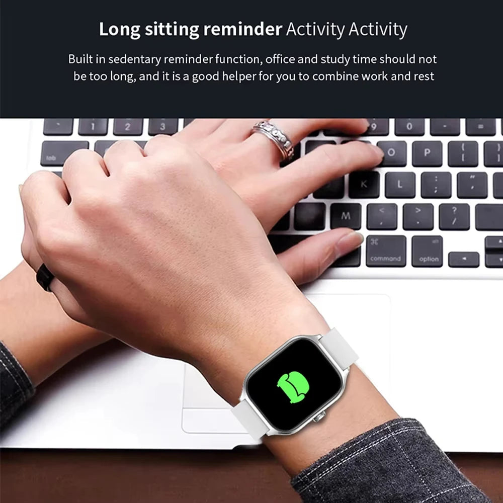 Montre Connectée 2.01'' HD, Appels Bluetooth, Notifications & Modes Sport - KESHUYOU H9 Pro Max