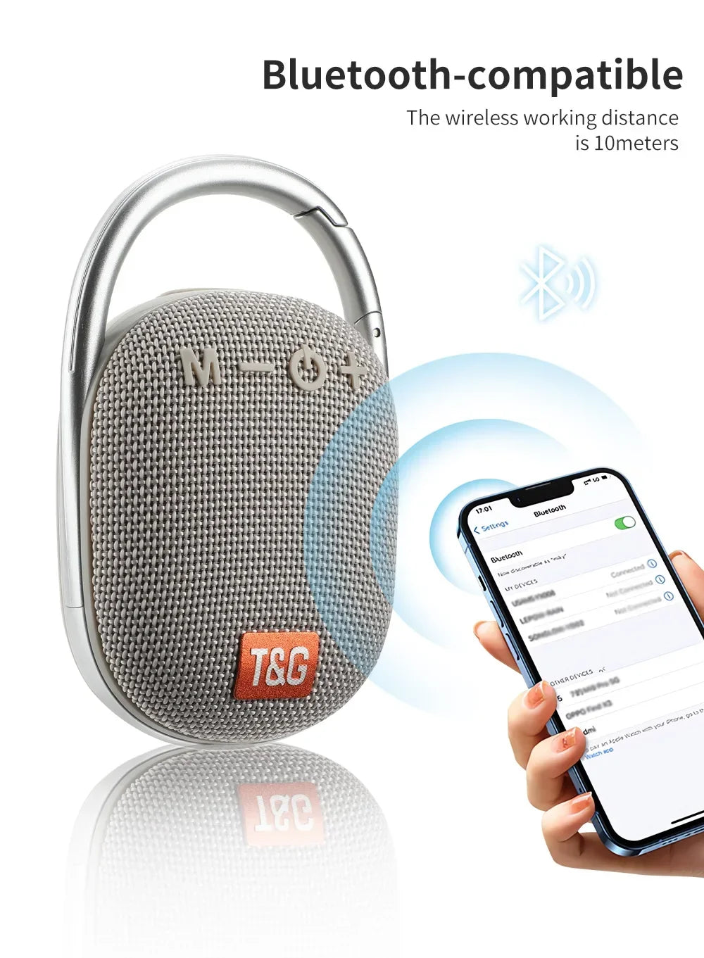 Enceinte Bluetooth Portable Étanche TG321 – Basse Puissante & Stéréo TWS