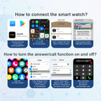 Montre Connectée 2.01'' HD, Appels Bluetooth, Notifications & Modes Sport - KESHUYOU H9 Pro Max