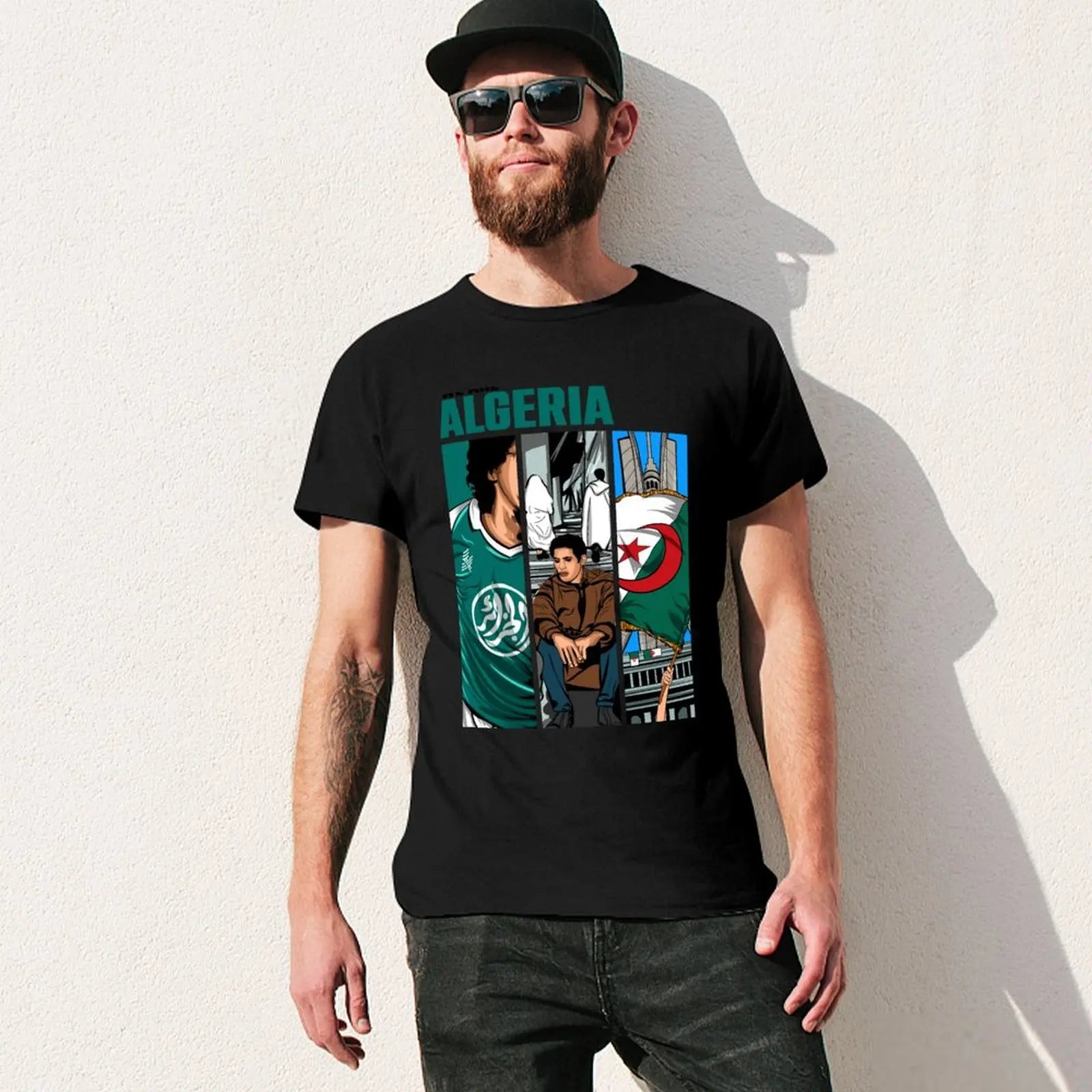 T-shirt graphique personnalisé Algérie