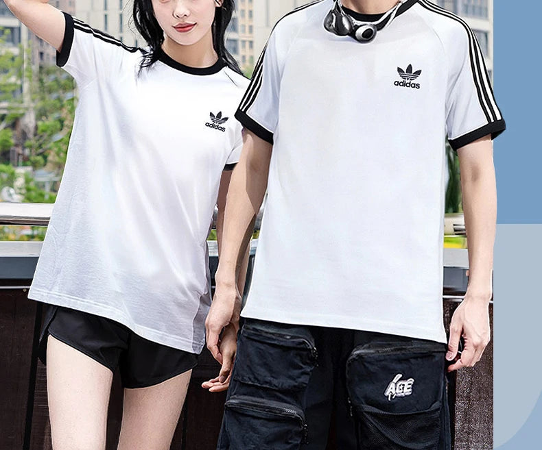 Adidas T-shirt col rond homme sport fitness manches courtes