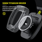 Casque sans fil BINNUNE BW06 – Double connexion 2.4GHz & Bluetooth, micro intégré