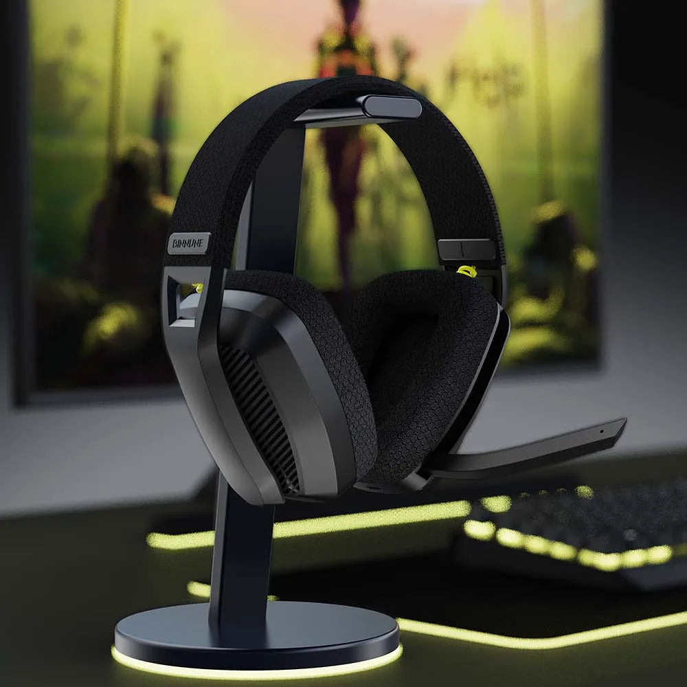 Casque sans fil BINNUNE BW06 – Double connexion 2.4GHz & Bluetooth, micro intégré