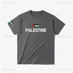 T-shirt Palestine – Drapeau National 100% Coton