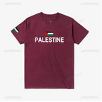 T-shirt Palestine – Drapeau National 100% Coton