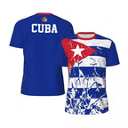 T-shirt Football Cuba – Drapeau & Emblème National